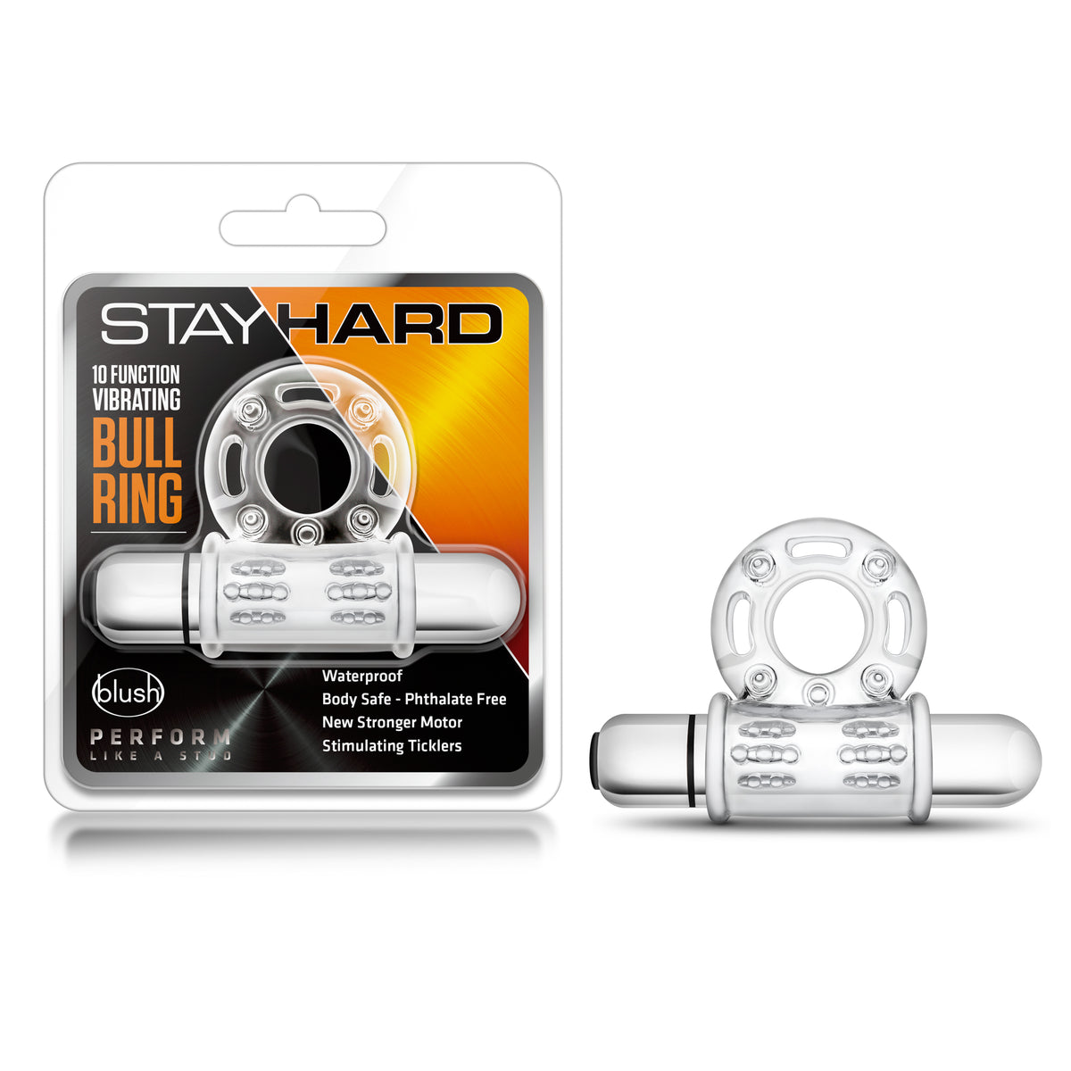 Stay Hard 10 Function Vibrating Bull Ring by Blush from LoveMart Co.