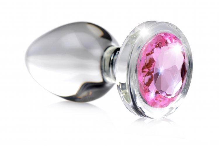 Gem Glass Anal Plug - Small by XR Brands from LoveMart Co.