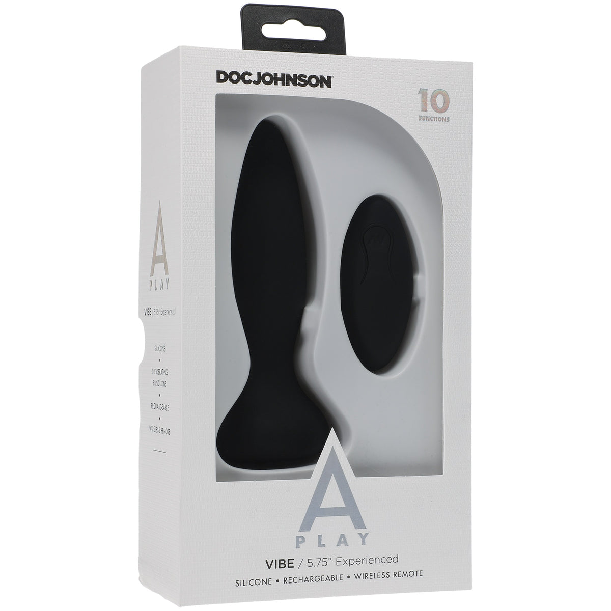 A-Play Vibe Experienced Rechargeable Silicone Anal Plug With Remote by Doc Johnson from LoveMart Co.