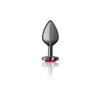 Deep Heart Gem Gunmetal Metal Plug - Md by Viben from LoveMart Co.