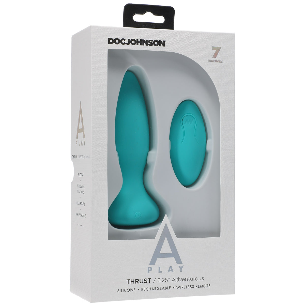 A-Play Thrust Adventurous Rechargeable Silicone Anal Plug With Remote by Doc Johnson from LoveMart Co.