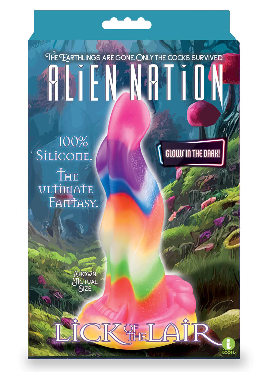 Alien Nation Lick of Lair Silicone Glow-in-Dark Creature Dildo by Icon Brands from LoveMart Co.