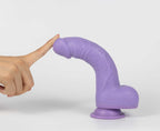 Real Skin Mr. Lavender 7.5" Dual Layer Dildo by Viben from LoveMart Co.