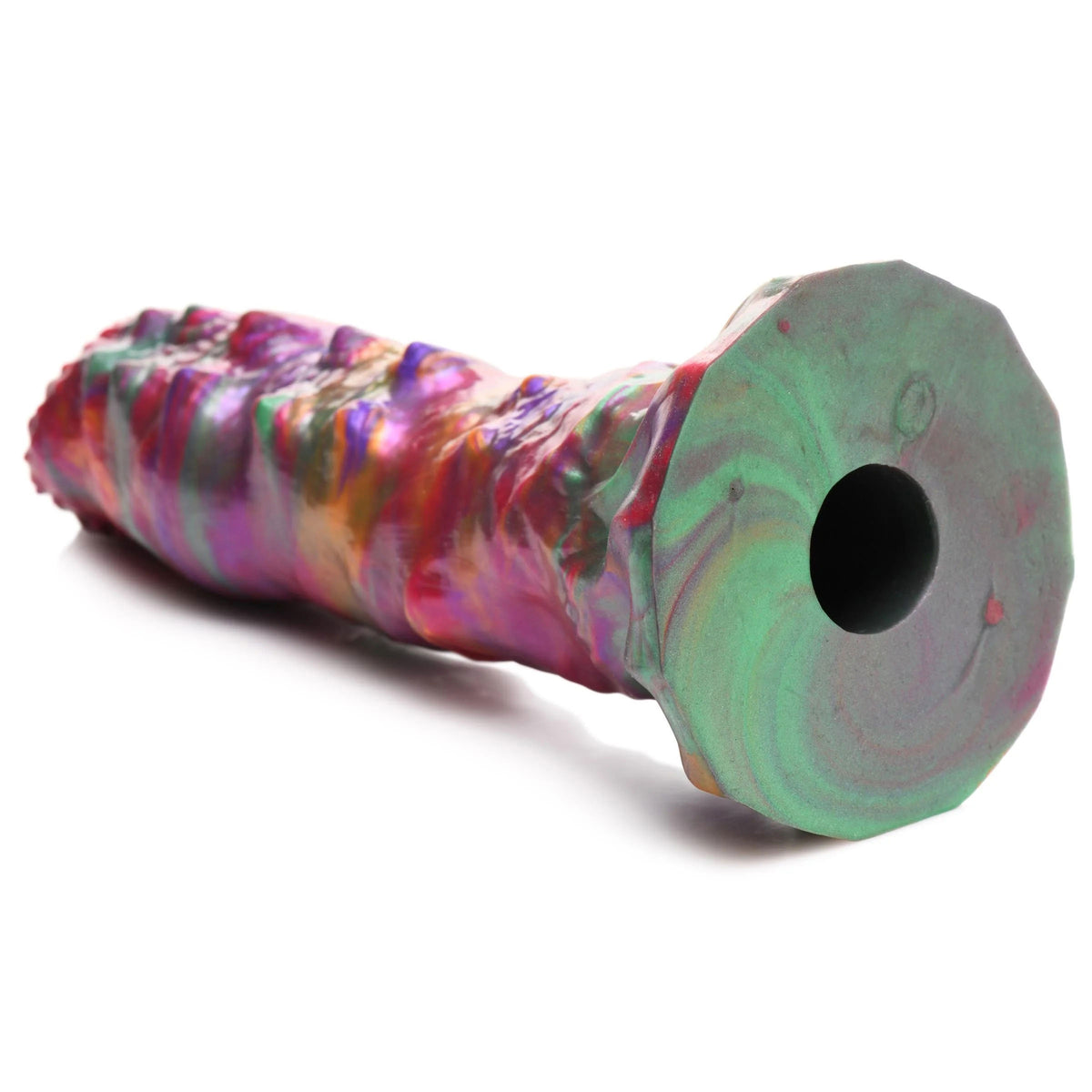 Larva Silicone Ovipositor Dildo With Eggs - Multicolor by XR Brands from LoveMart Co.
