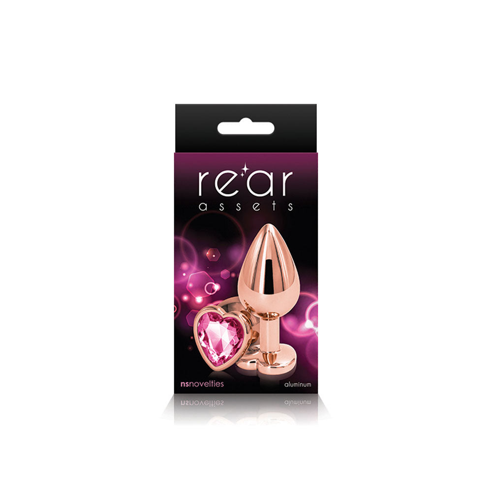 Rear Assets - Rose Gold Heart - Medium by nsnovelties from LoveMart Co.