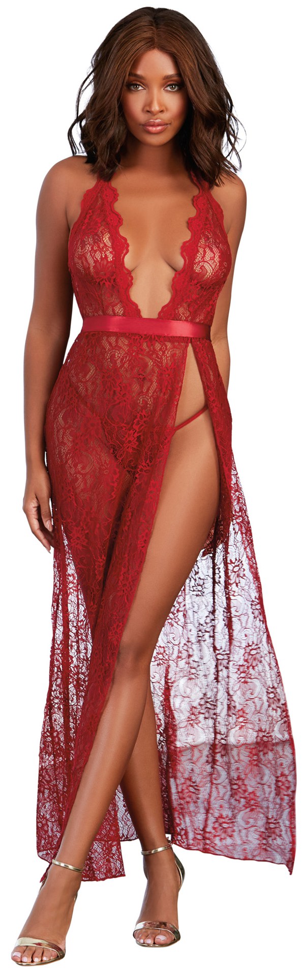 Gown, G-String - Small - Garnet by Dreamgirl from LoveMart Co.