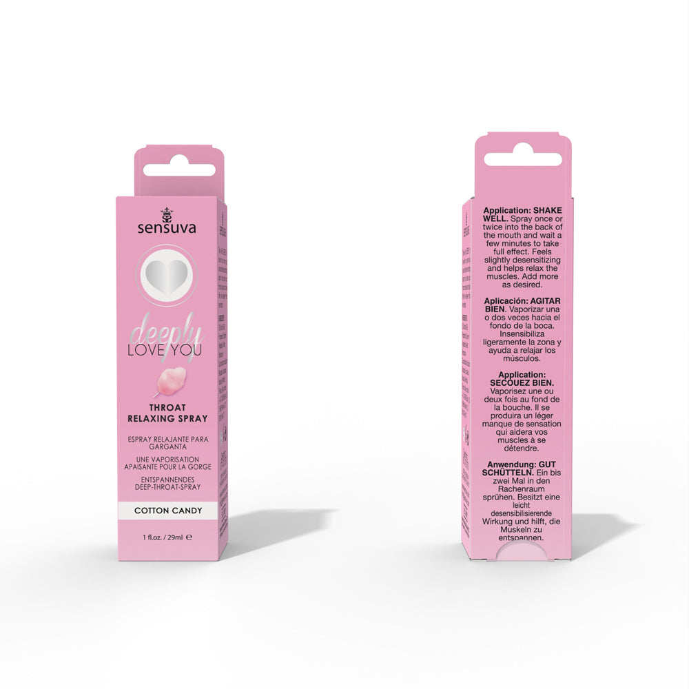 Deeply Love You Throat Relaxing Spray - 1 Fl. Oz. - Cotton Candy by Sensuva from LoveMart Co.