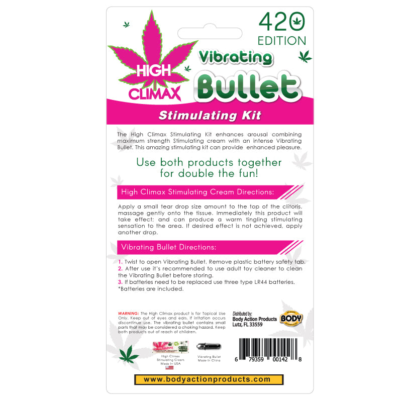High Climax Vibrating Bullet Stimulating Kit by Body Action from LoveMart Co.