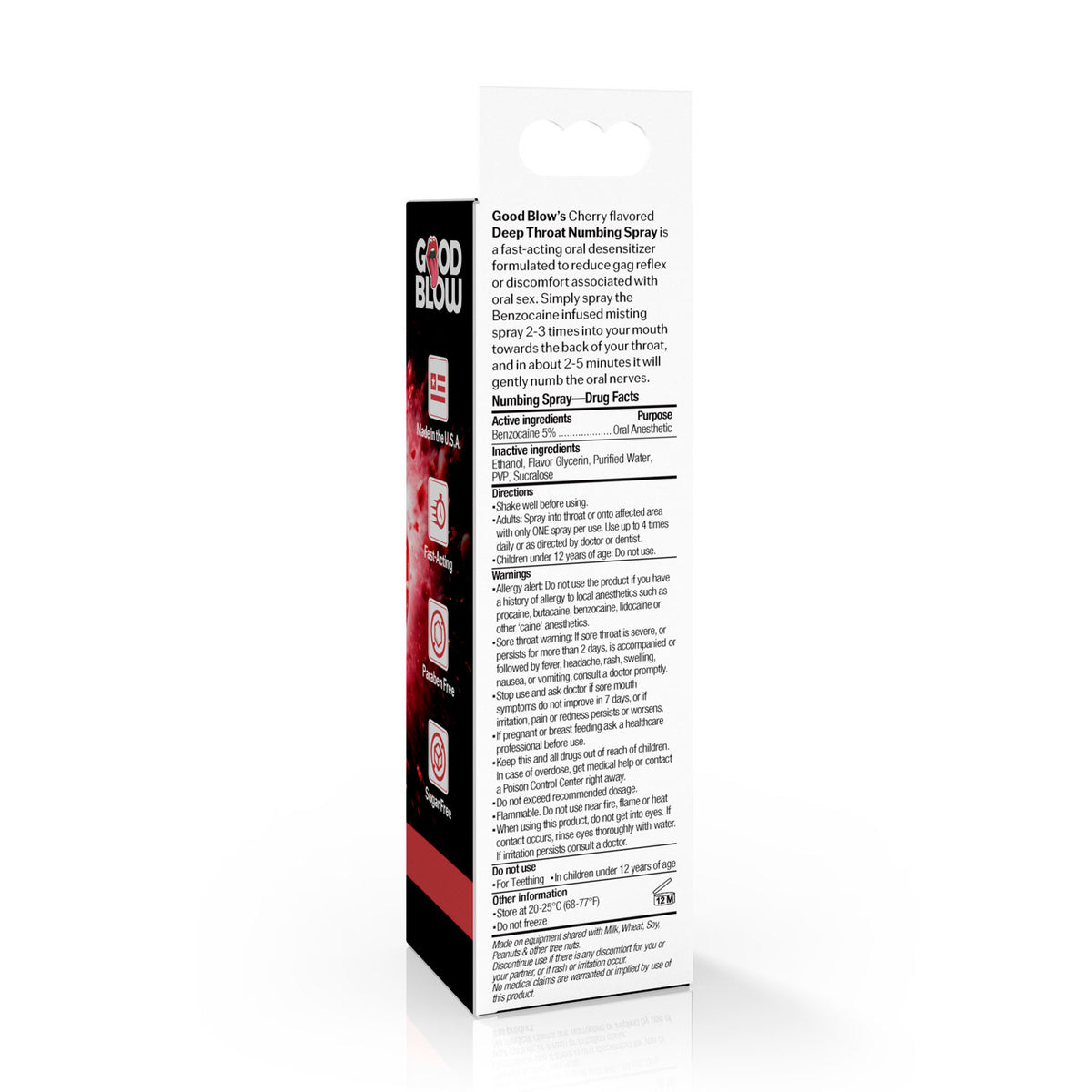 Deep Throat Spray 1oz - Cherry by XR Brands from LoveMart Co.