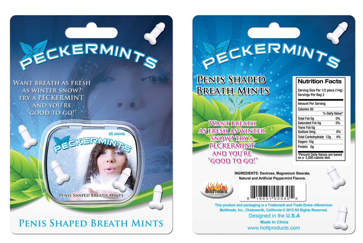Peckermints - Blister Card by Hott Products from LoveMart Co.