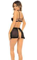 3 Pc Bra and Apron Set - Medium/large by Rene Rofe from LoveMart Co.