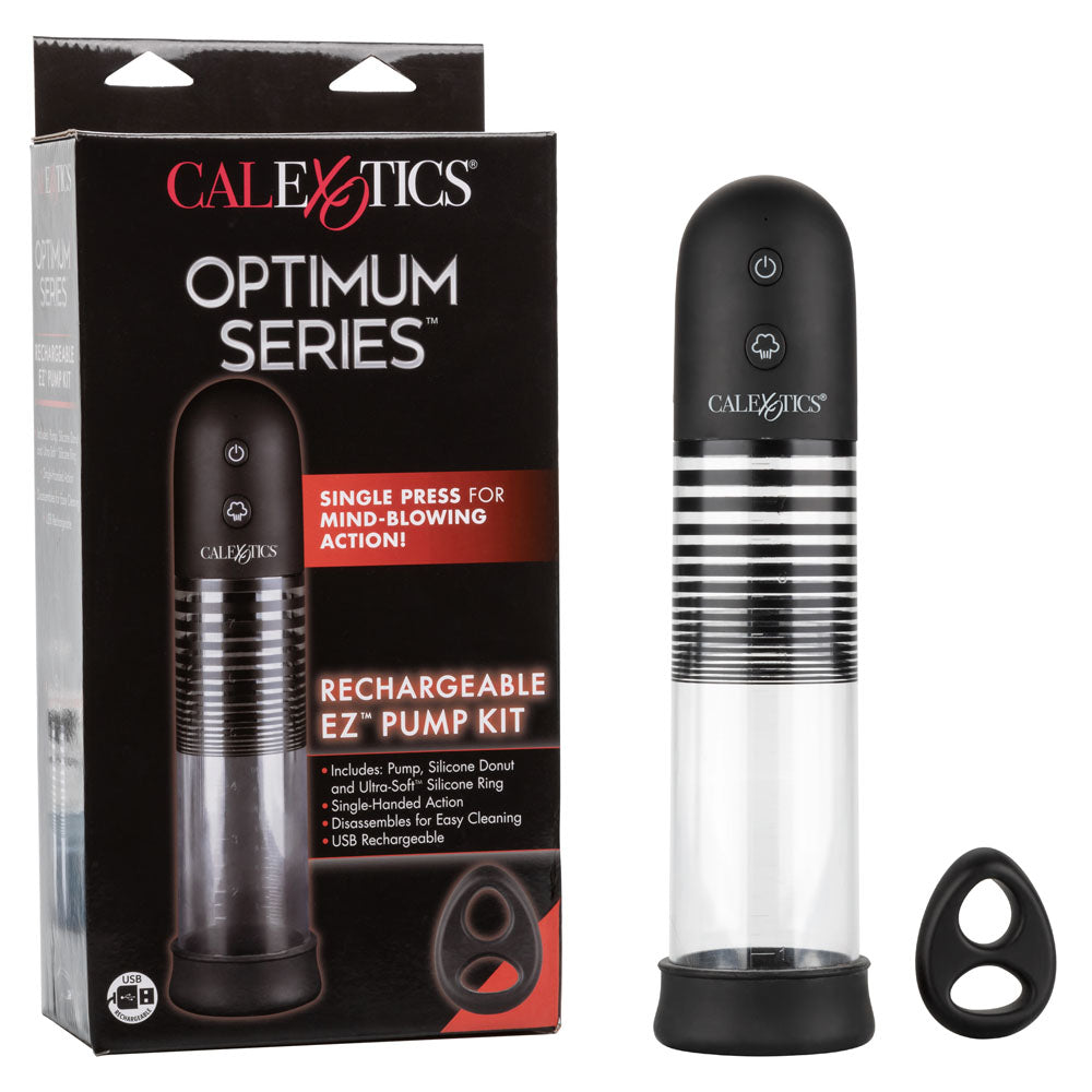 Optimum Series Rechargeable Ez Pump Kit by CalExotics from LoveMart Co.