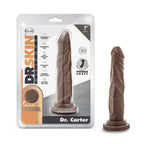 Dr. Skin Silicone Dr. Carter 7 Inch Dong With Suction Cup Chocolate by Blush from LoveMart Co.