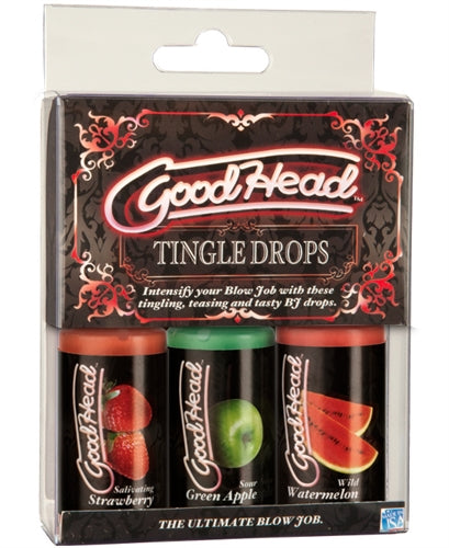 Good Head - Tingle Drops - 3 Pack by Doc Johnson from LoveMart Co.