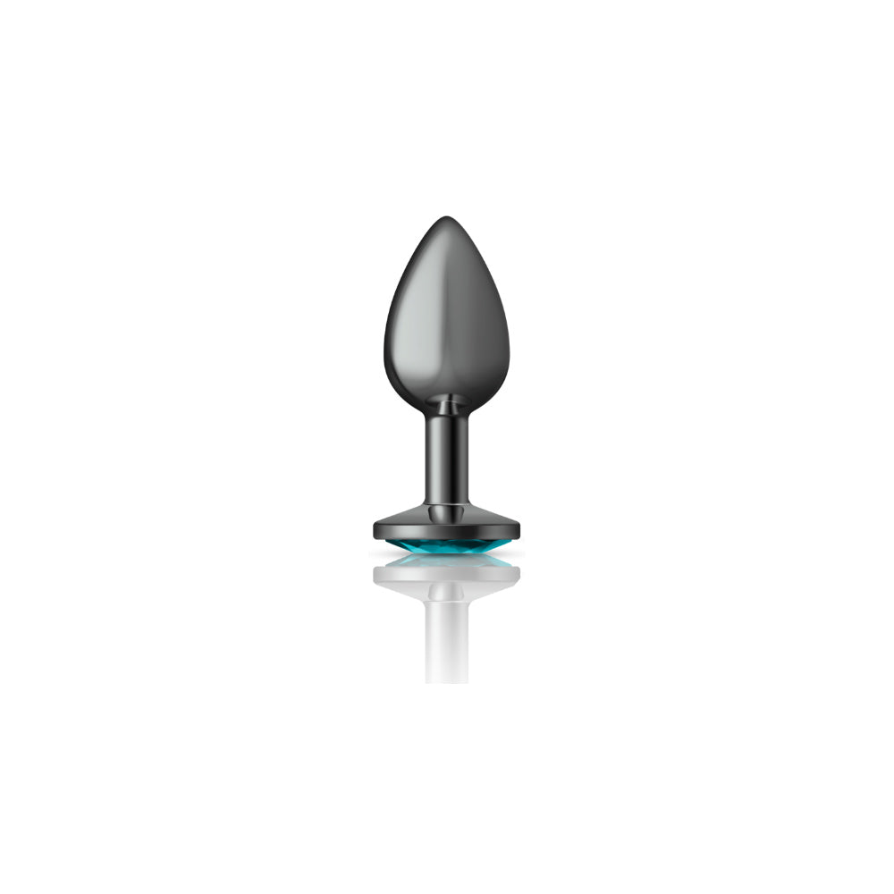 Teal Round Gem Metal Plug - Sm by Viben from LoveMart Co.
