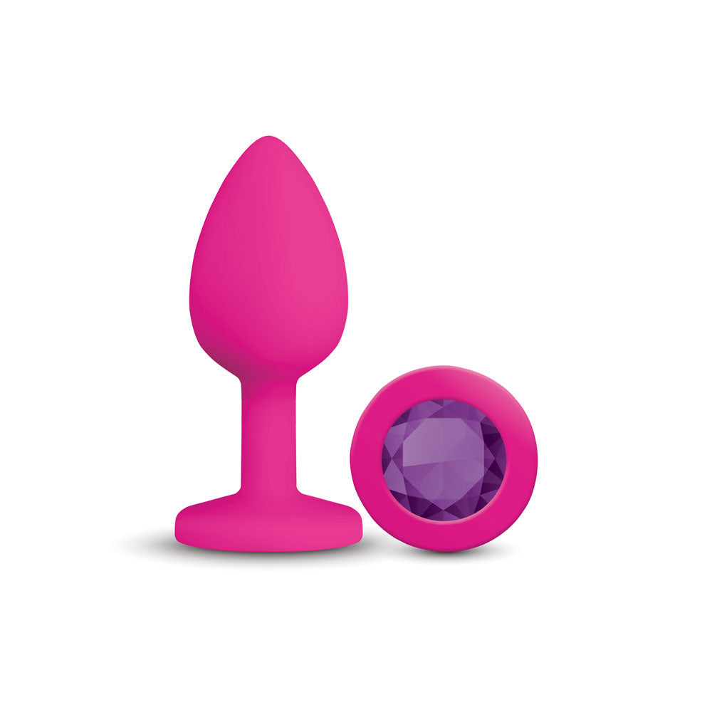 Gemma Purple Gem Silicone Plug - Medium by Viben from LoveMart Co.