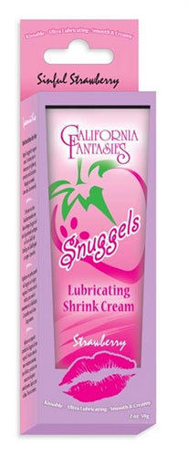 Snuggels - Lubricating Shrink Cream - Strawberry - 0.42 Oz. Tube by California Fantasies from LoveMart Co.