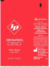 ID Sensation - 72 Piece Jar - 12 ml Tubes by ID - Lubricants from LoveMart Co.