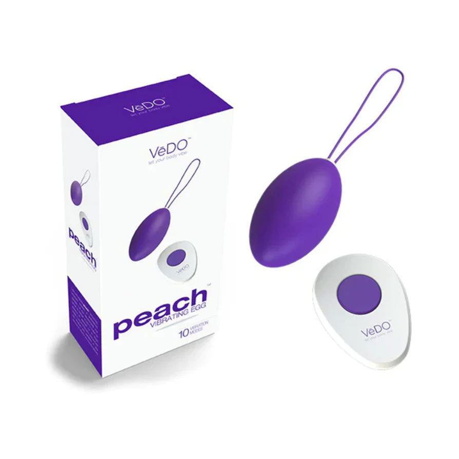 Peach Vibrating Egg - Into You Indigo by VeDO from LoveMart Co.