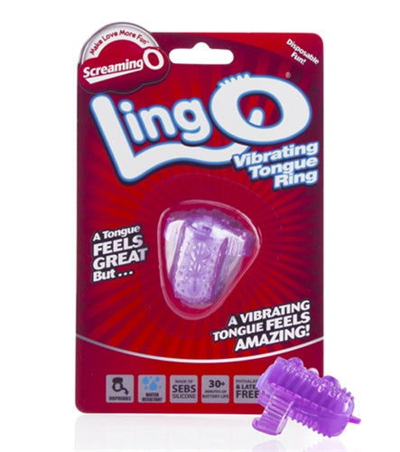The Ling-O Vibrating Tongue Ring by Screaming O from LoveMart Co.