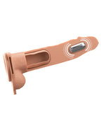 Fantasy X-Tensions Elite 8" Vibrating Hollow Silicone Strap-on - Light by Pipedream from LoveMart Co.