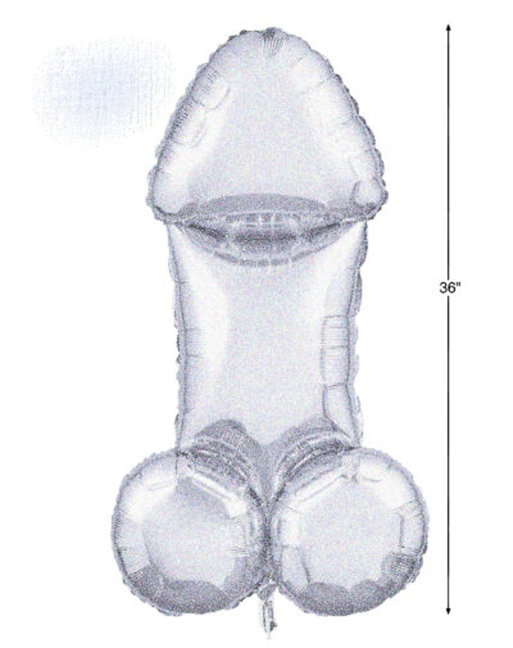 Glitterati Disco Penis 3 Foot Mylar Balloon by Little Genie from LoveMart Co.