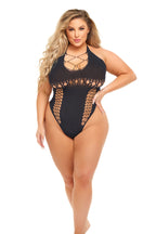 Hot Too Handle Bodysuit - Queen Size by Pink Lipstick from LoveMart Co.