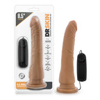 Dr. Skin - 8.5 Inch Vibrating Realistic Cock With Suction Cup - Mocha by Blush from LoveMart Co.