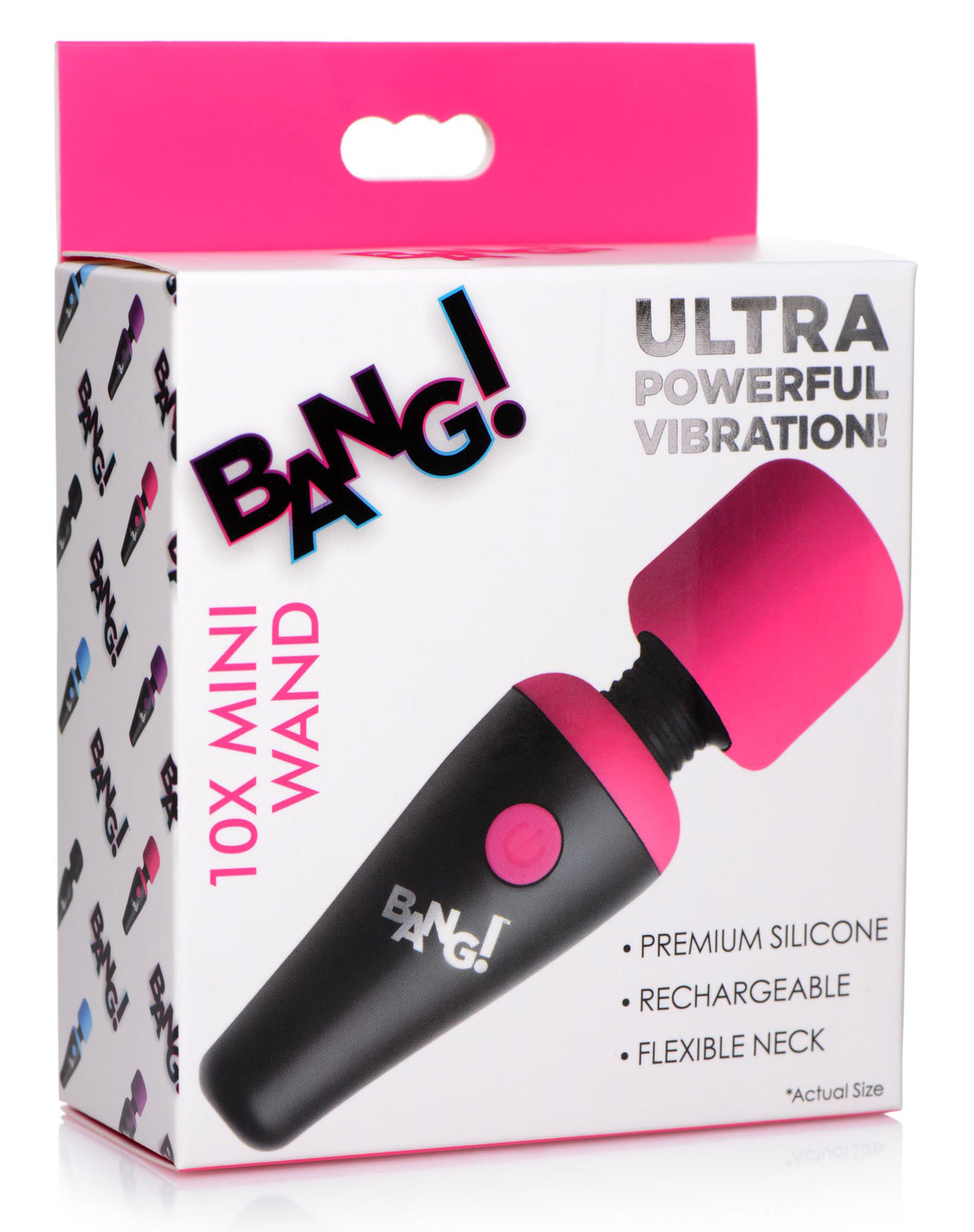 Bang - 10x Vibrating Mini Silicone Wand by XR Brands from LoveMart Co.