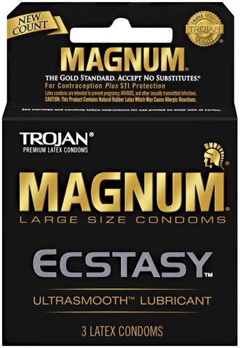 Trojan Magnum Ecstasy - 3 Pack by Paradise Marketing from LoveMart Co.