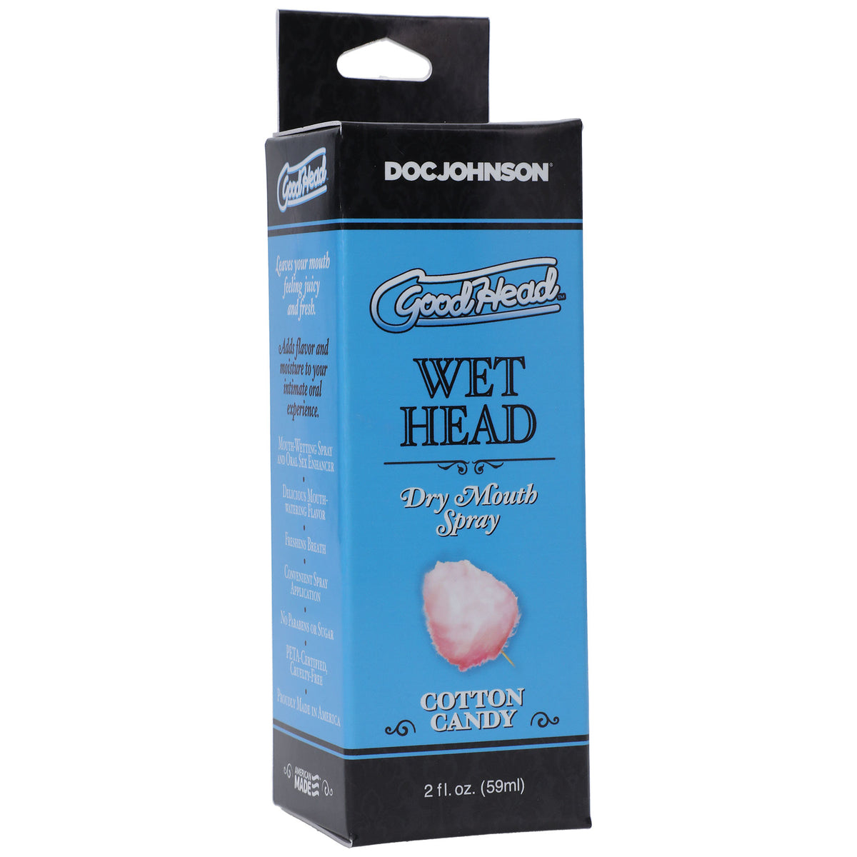 Goodhead Wet Head Dry Mouth Spray Cotton Candy 2oz (59ml) by Doc Johnson from LoveMart Co.