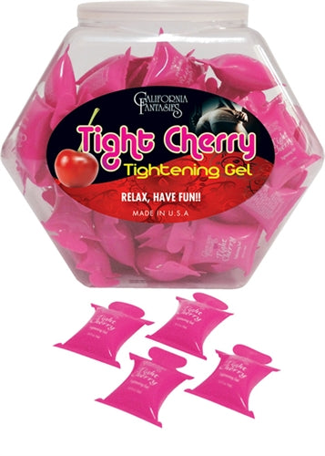 Tight Cherry - Tightening Gel - 72 Piece Fishbowl - 10ml Pillows by California Fantasies from LoveMart Co.