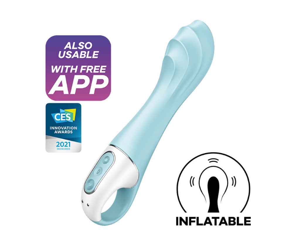 Satisfyer Air Pump Vibrator 5 Plus Inflatable G-Spot Vibrator by Satisfyer from LoveMart Co.