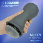 Milk Master Grip-N-Stroke Pussy - Grey by CalExotics from LoveMart Co.
