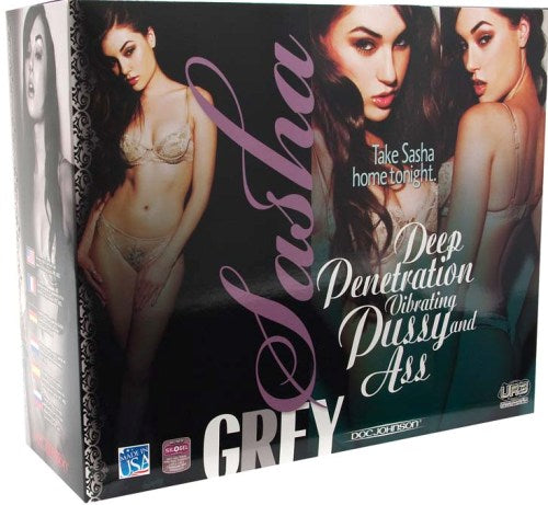 Sasha Grey Ultraskyn Deep Penetration Vibrating Pussy and Ass by Doc Johnson from LoveMart Co.