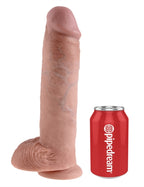 King Cock 11-Inch Cock With Balls - Flesh by Pipedream from LoveMart Co.