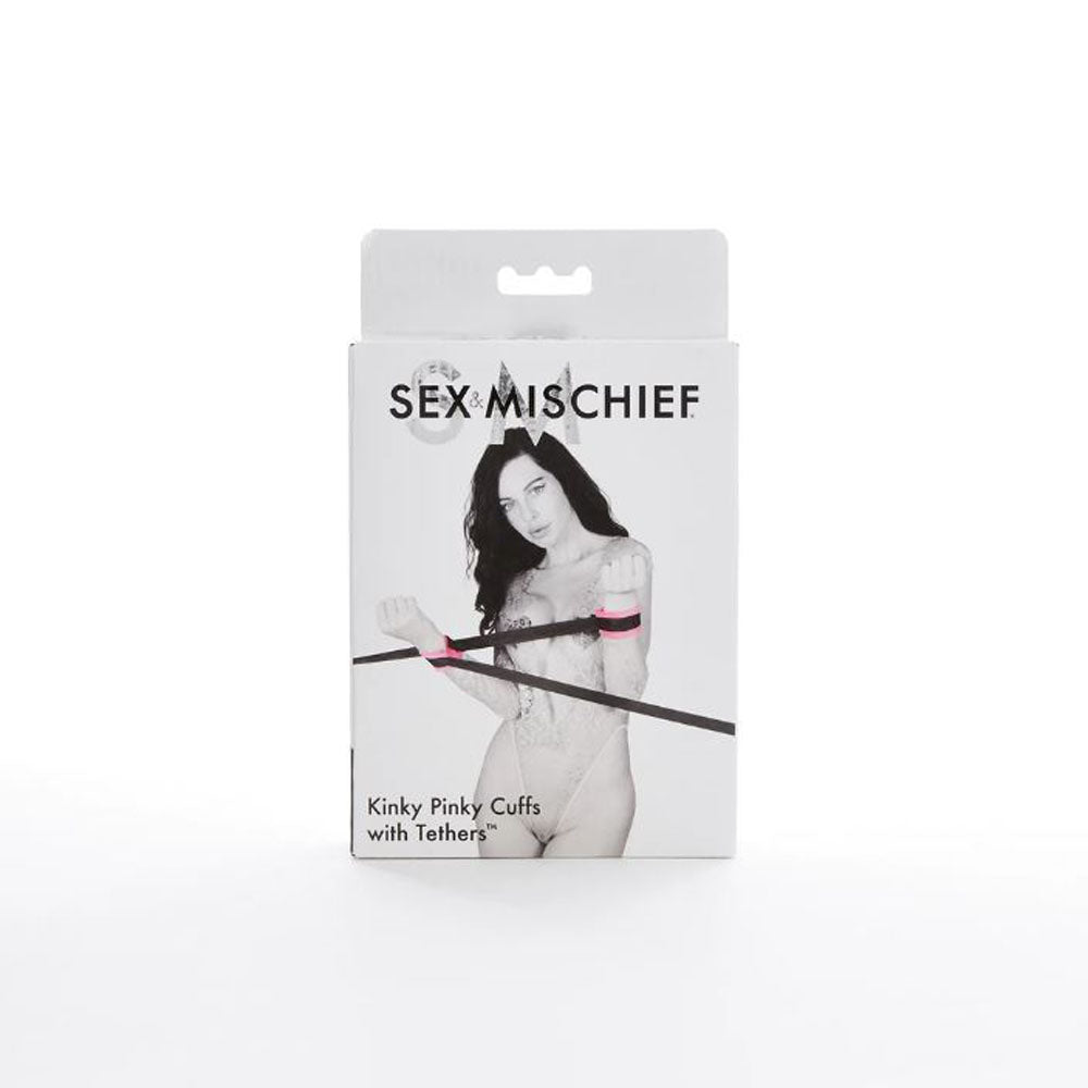 Sex and Mischief Kinky Pinky Cuffs by Sportsheets from LoveMart Co.