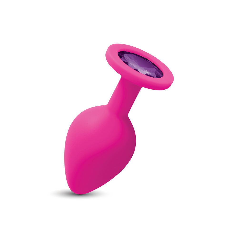 Gemma Purple Gem Silicone Plug - Medium by Viben from LoveMart Co.