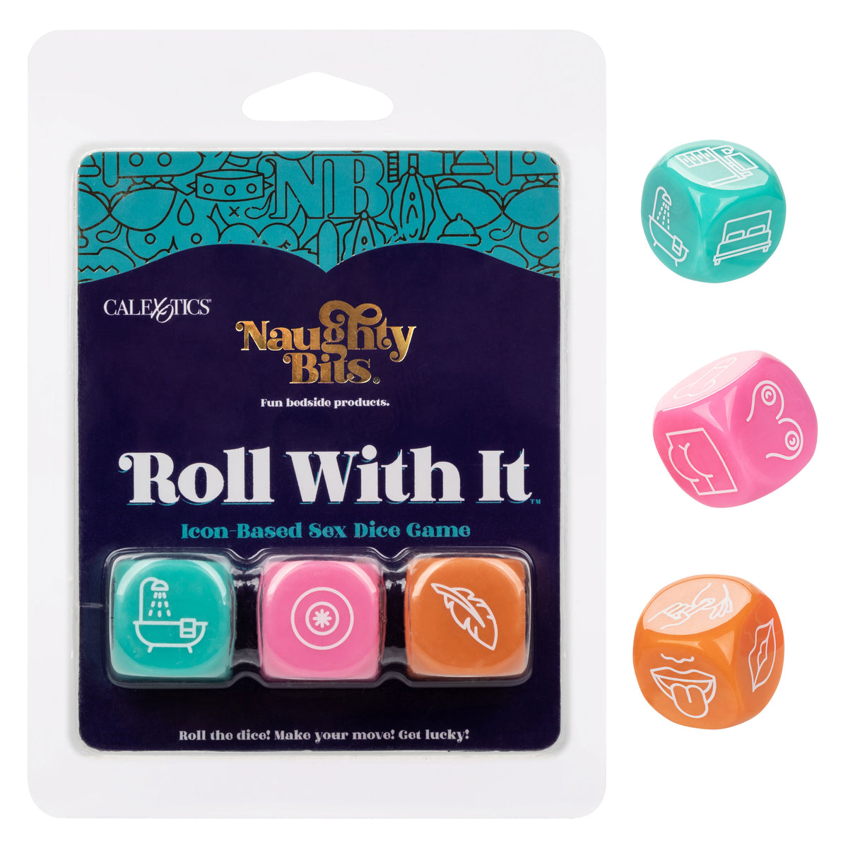 Naughty Bits Roll With It Icon - Based Sex Dice Game by CalExotics from LoveMart Co.