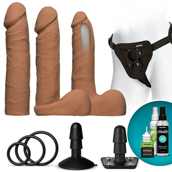 Vac-U-Lock - Dual Density Ultraskyn Set - Caramel by Doc Johnson from LoveMart Co.