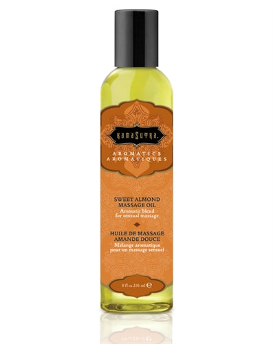 Aromatic Massage Oil - Sweet Almond - 8 Fl. Oz. by Kama Sutra from LoveMart Co.
