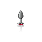 Deep Heart Gem Gunmetal Metal Plug - Sm by Viben from LoveMart Co.