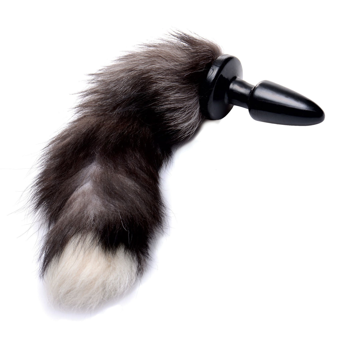 Grey Fox Tail Anal Plug by XR Brands from LoveMart Co.