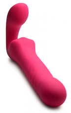 Mighty-Thrust Thrusting and Vibrating Strapless Strap-on With Remote by XR Brands from LoveMart Co.
