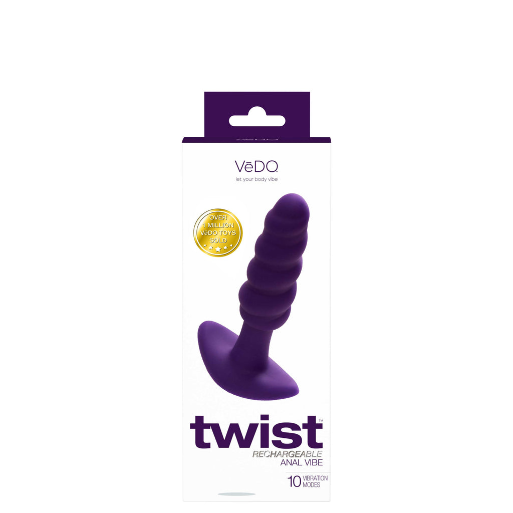 Twist Rechargeable Anal Vibe - Deep by VeDO from LoveMart Co.