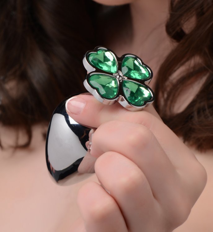 Lucky Clover Gem Anal Plug - Small by XR Brands from LoveMart Co.