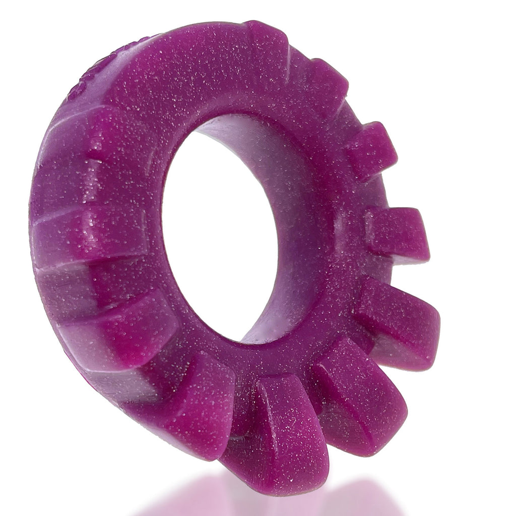Cock-Lug Lugged Cockring - Plum by Oxballs from LoveMart Co.