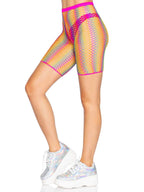 Ombre Rainbow Biker Shorts - One Size - Rainbow by Leg Avenue from LoveMart Co.