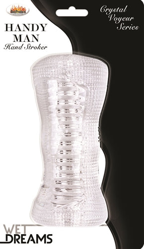Wet Dreams Crystal Voyeur Handy Man Stroker by Hott Products from LoveMart Co.