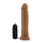 Dr Skin Dr Throb 9.5" Vibrating Realistic Cock With Suction Cup Mocha by Blush from LoveMart Co.